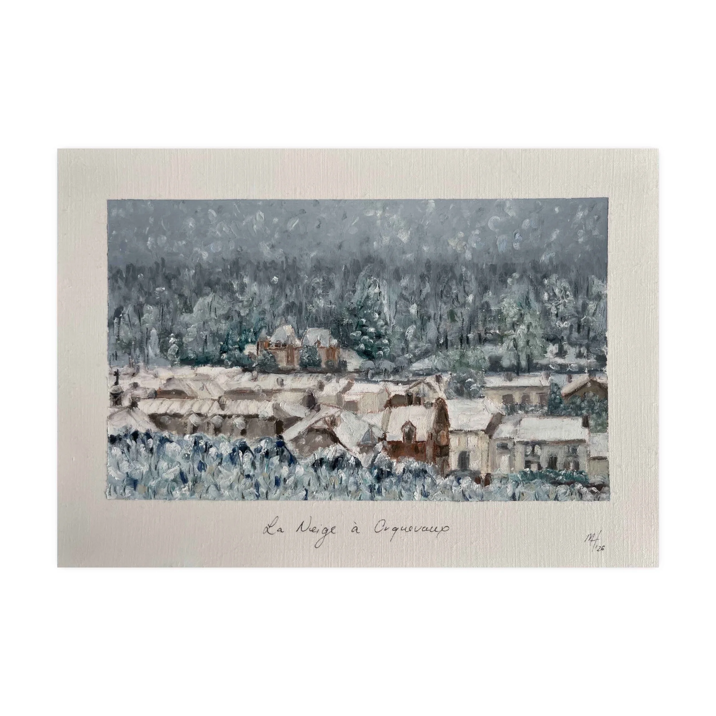 Melissa Hammond | La Neige à Orquevaux, The Snow at Orquevaux