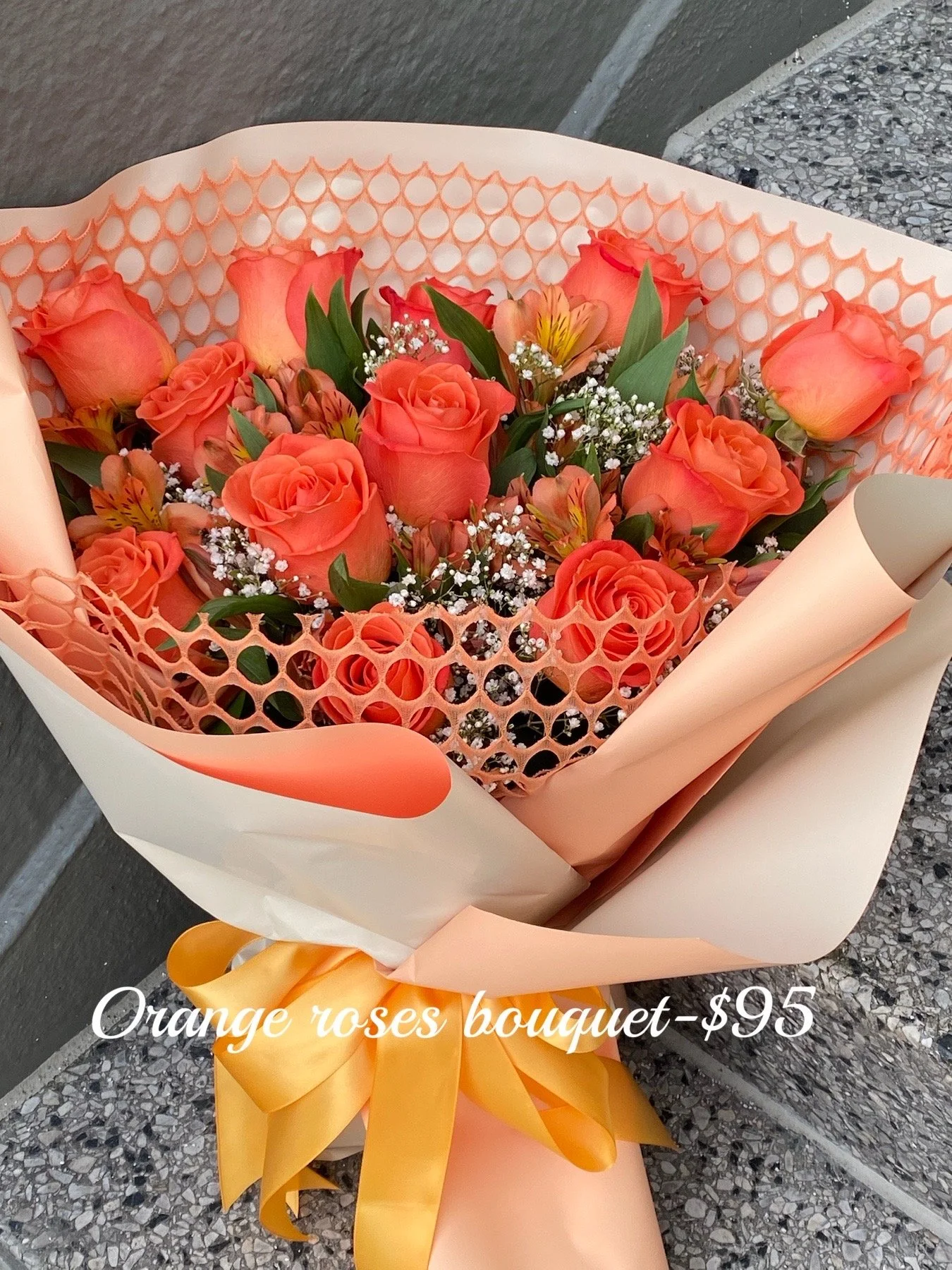Orange Rose Bouquet
