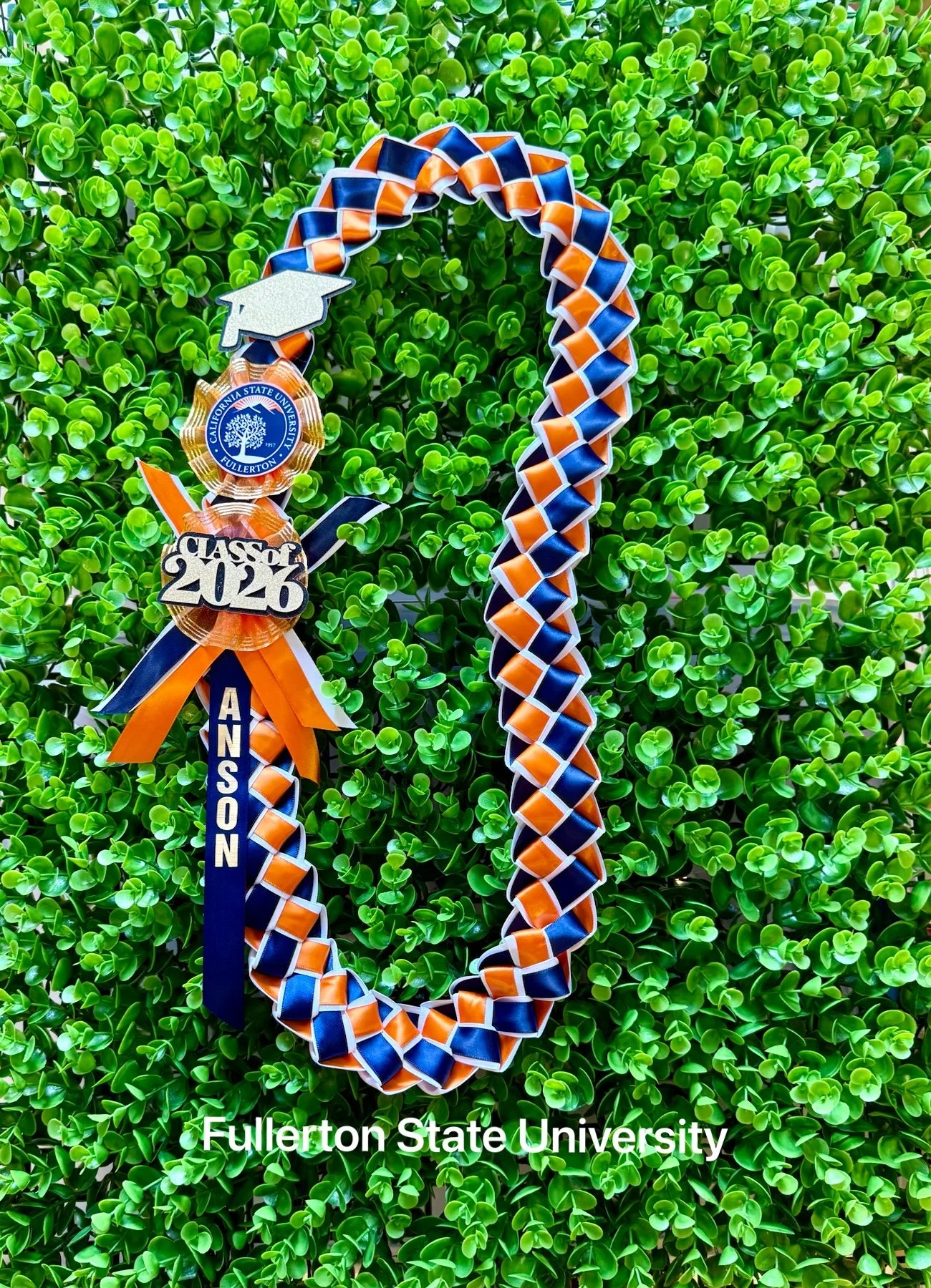 CSU-Fullerton State University Graduation Lei