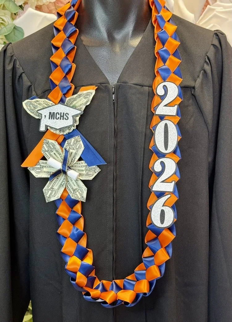 2026 Money Flower & Butterfly Graduation Lei