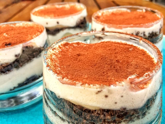 Tiramisu met Oreo-koekjes en Cointreau