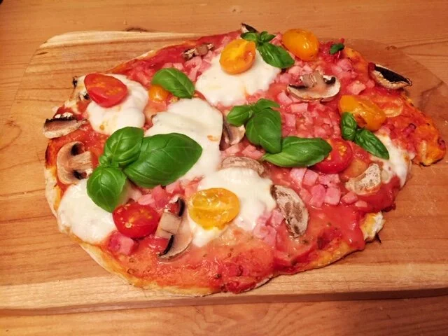 Pizza met krokante bodem