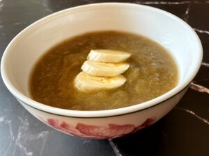 Rabarbercompote met banaan