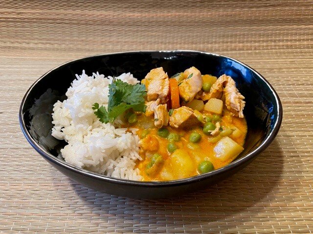 Thermomix recepten: curry kip en groentjes