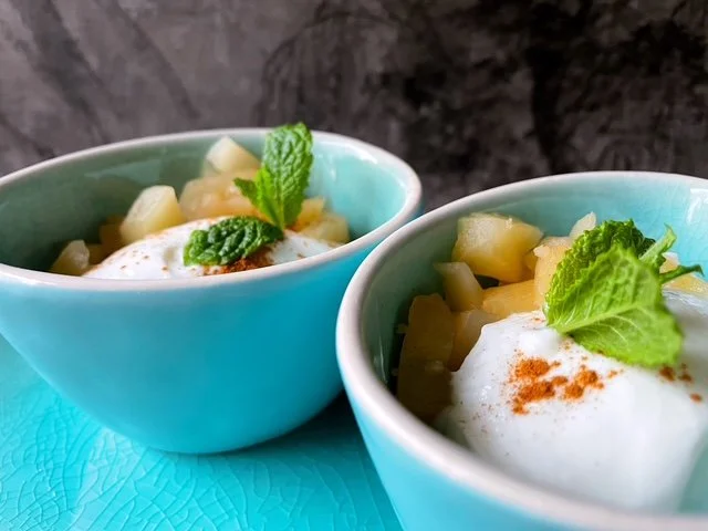 Appel-gembercompote met Skyr