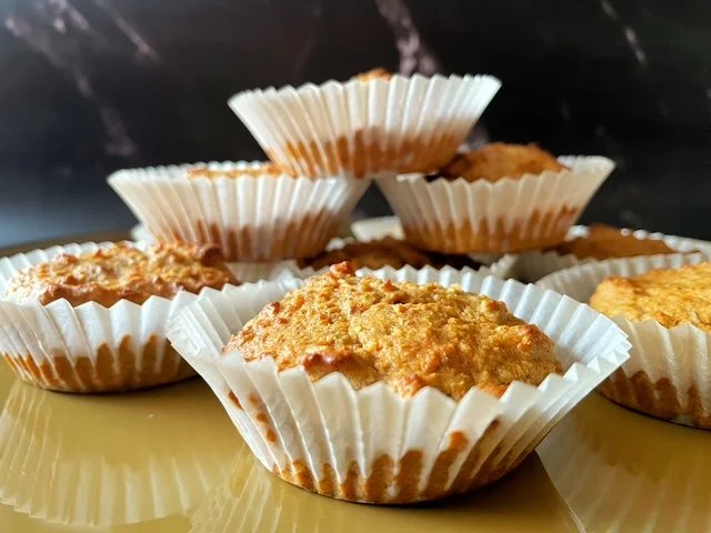 Wortel-banaanmuffins zonder toegevoegde suiker