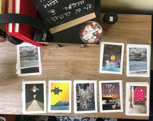Just arrived ❤️ ready to be stocked at @incube8r tomorrow! #amardeepshergillartist #veryexcited #contemporaryart #photomontage #travelinspired #liminalspace #liminallandscape #liminalmelbourne #melbourne #melbourneart