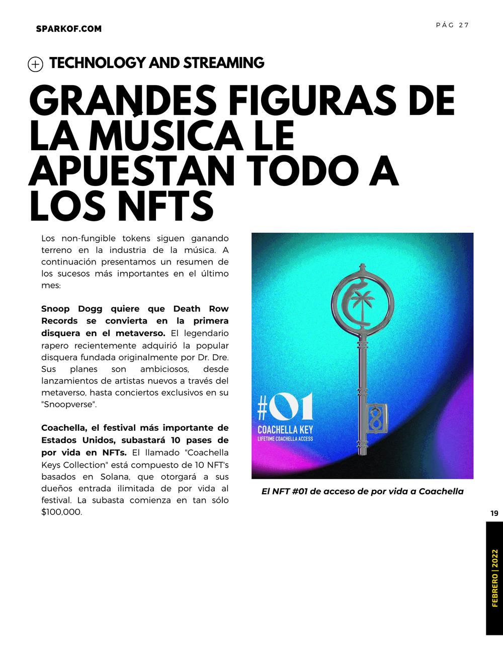 February 2022 — Sparkof Entertainment