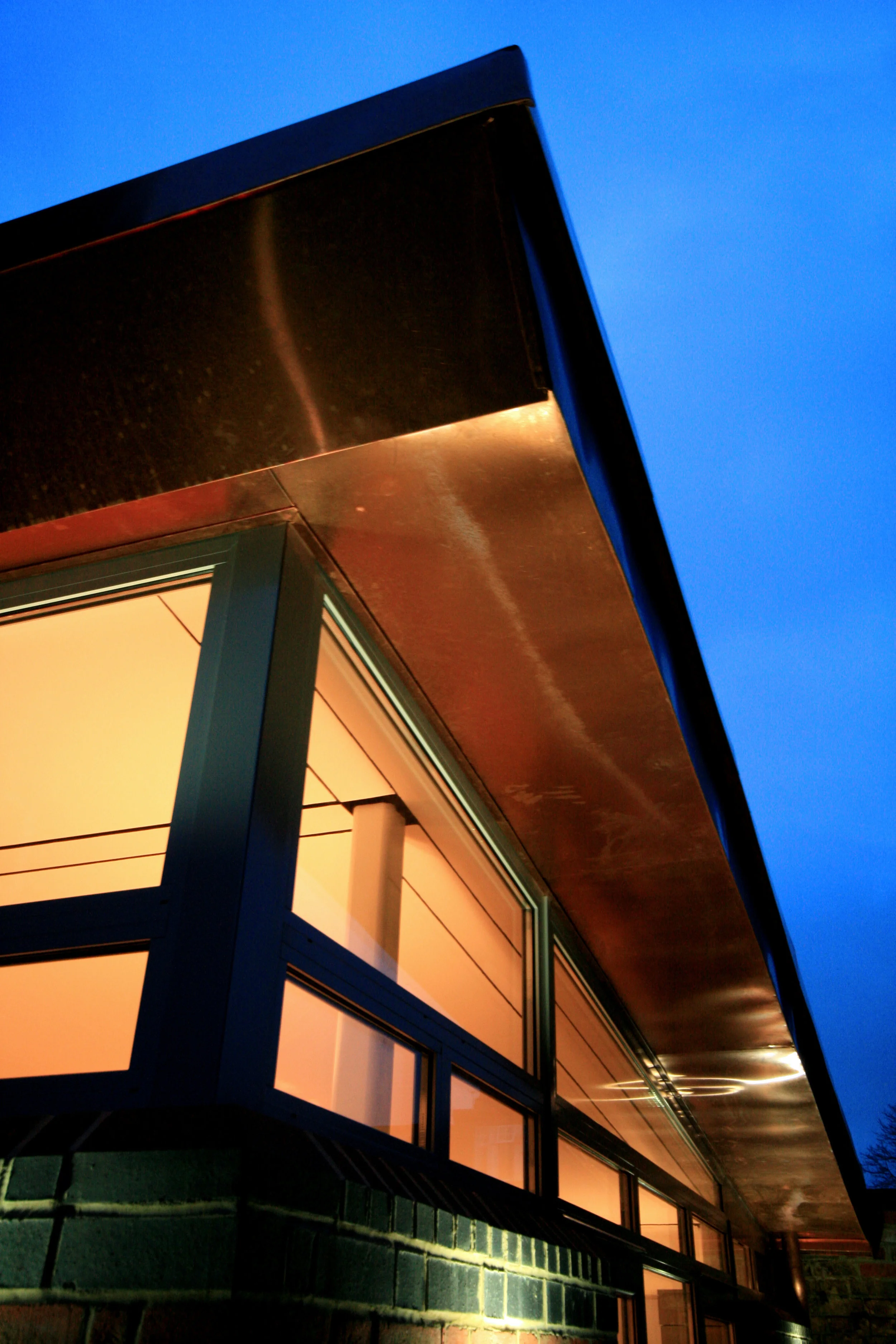 Detail of copper clad roof
