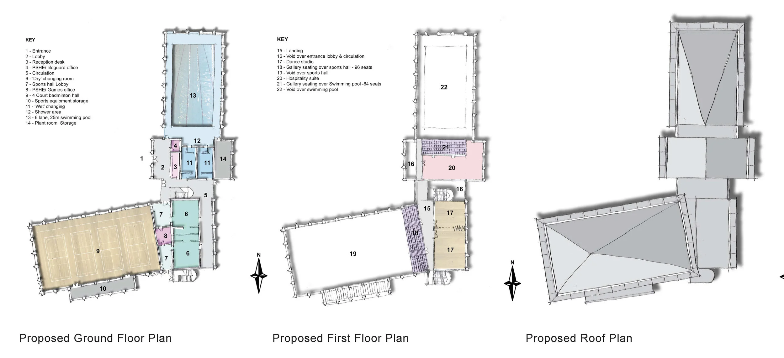 Manor Prep Sports Hall - Design competition 2015 - Winning submission