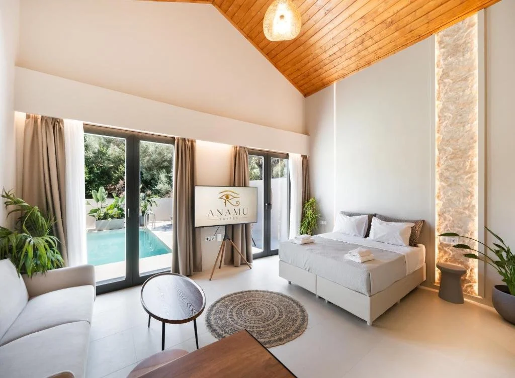 Anamu Suites — интериорен дизайн за къщи под наем, Лефкада