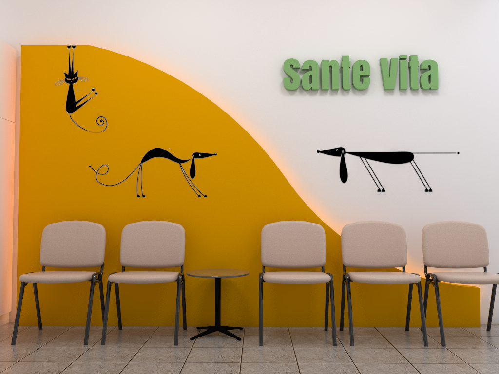 Waiting hall vet clinic idea