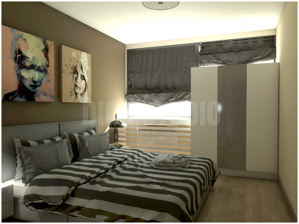 Bedroom idea dark brown