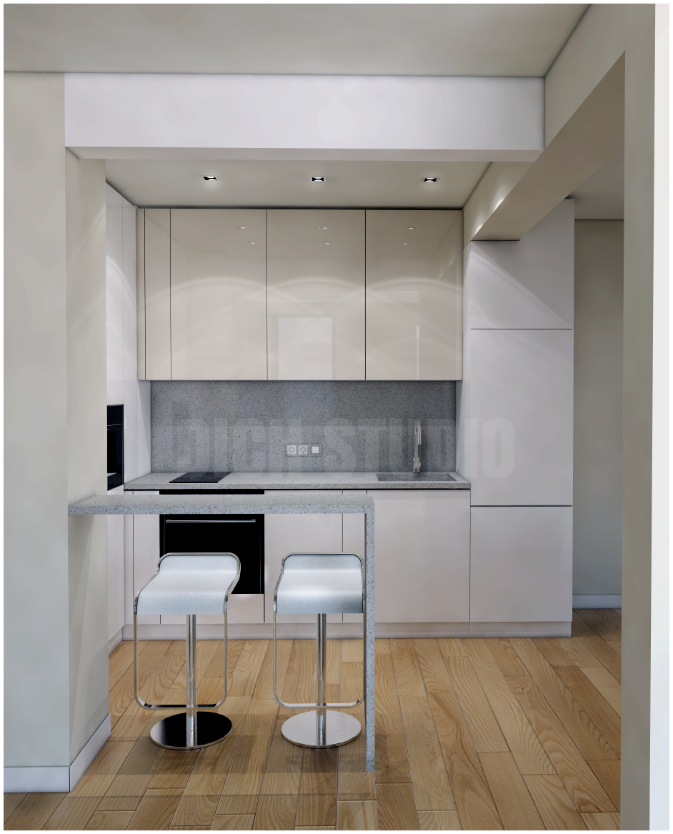 Kitchen dinning room white beige