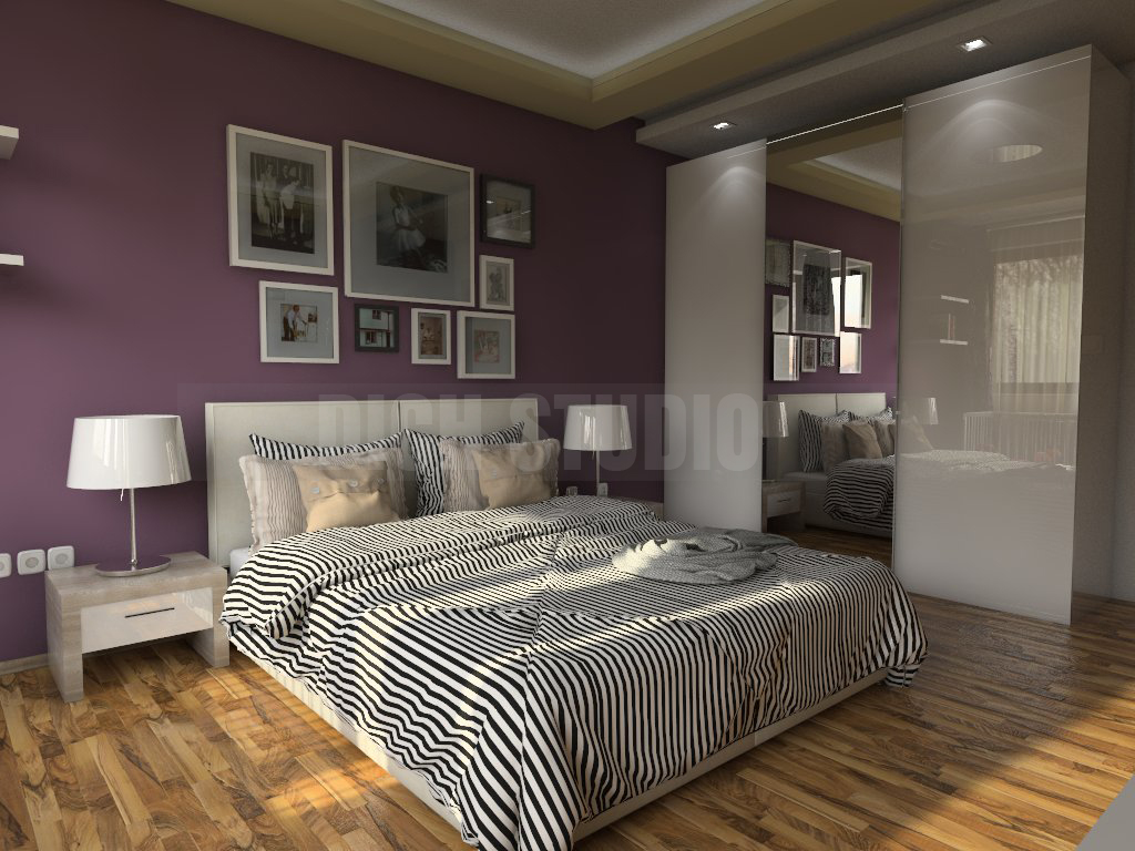 Interior design of an apartment - bedroom, Reduta, Sofia