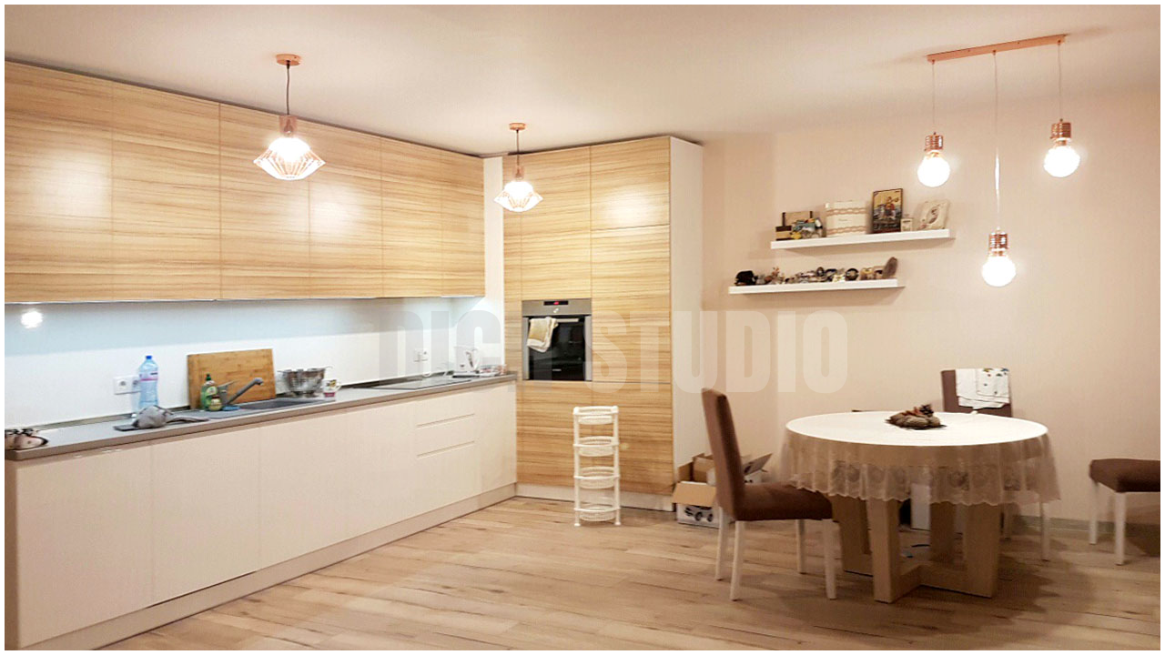 Kitchen white wood