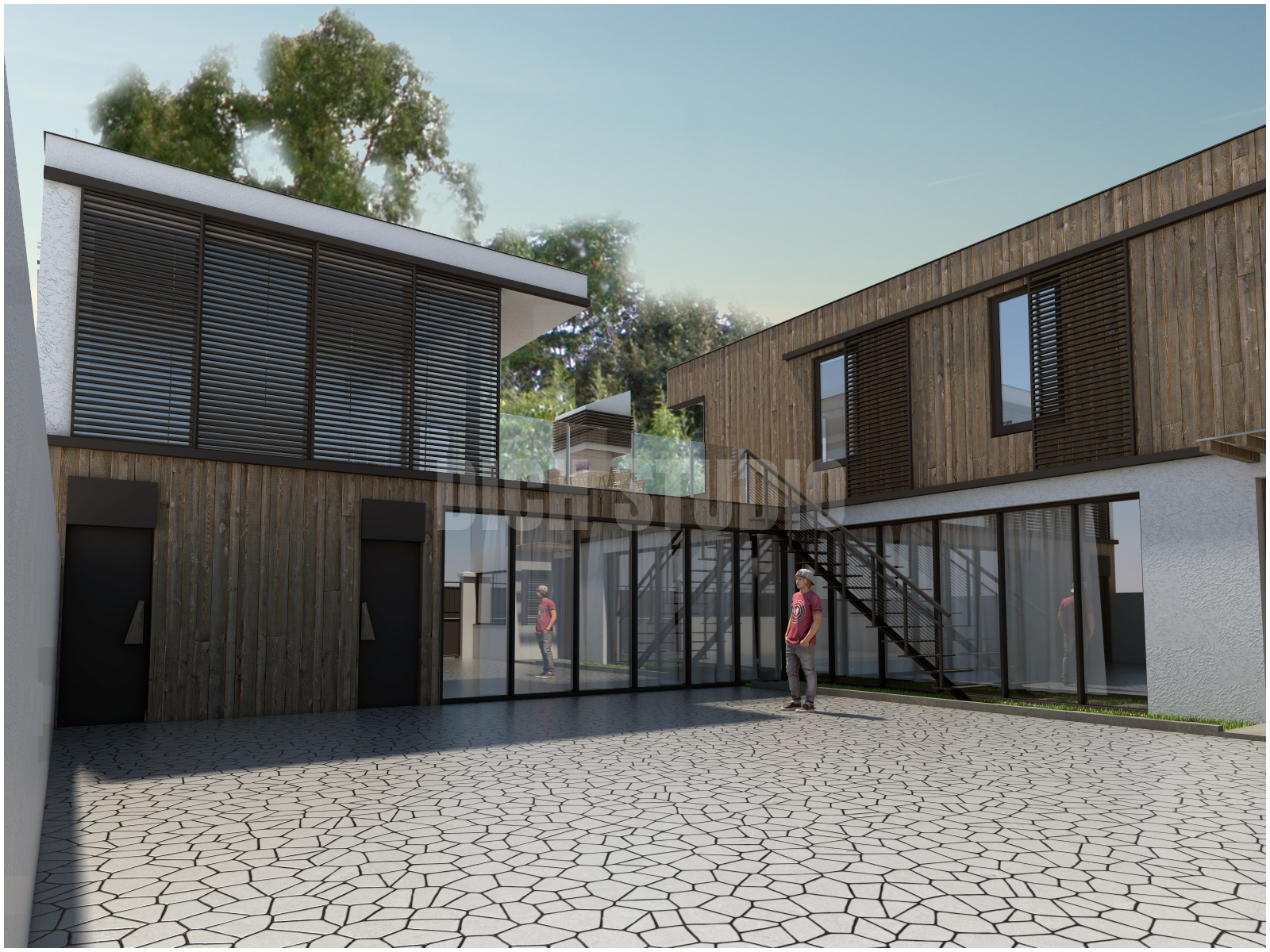 3D Еднофамилна къща в Asnières-sur-Seine
