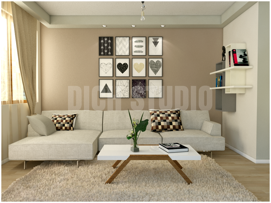 Living room frame wall