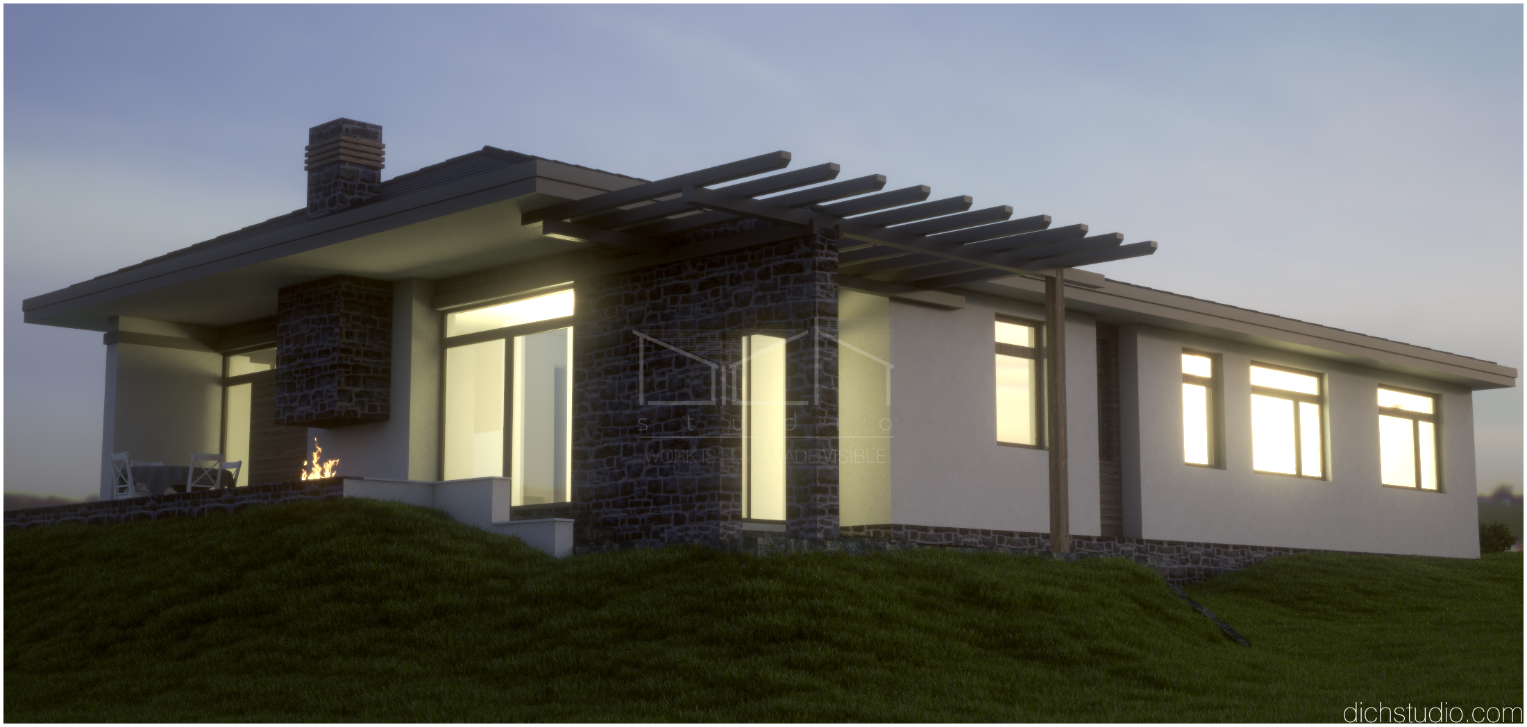 Къща гр. Враца 3d визуализация