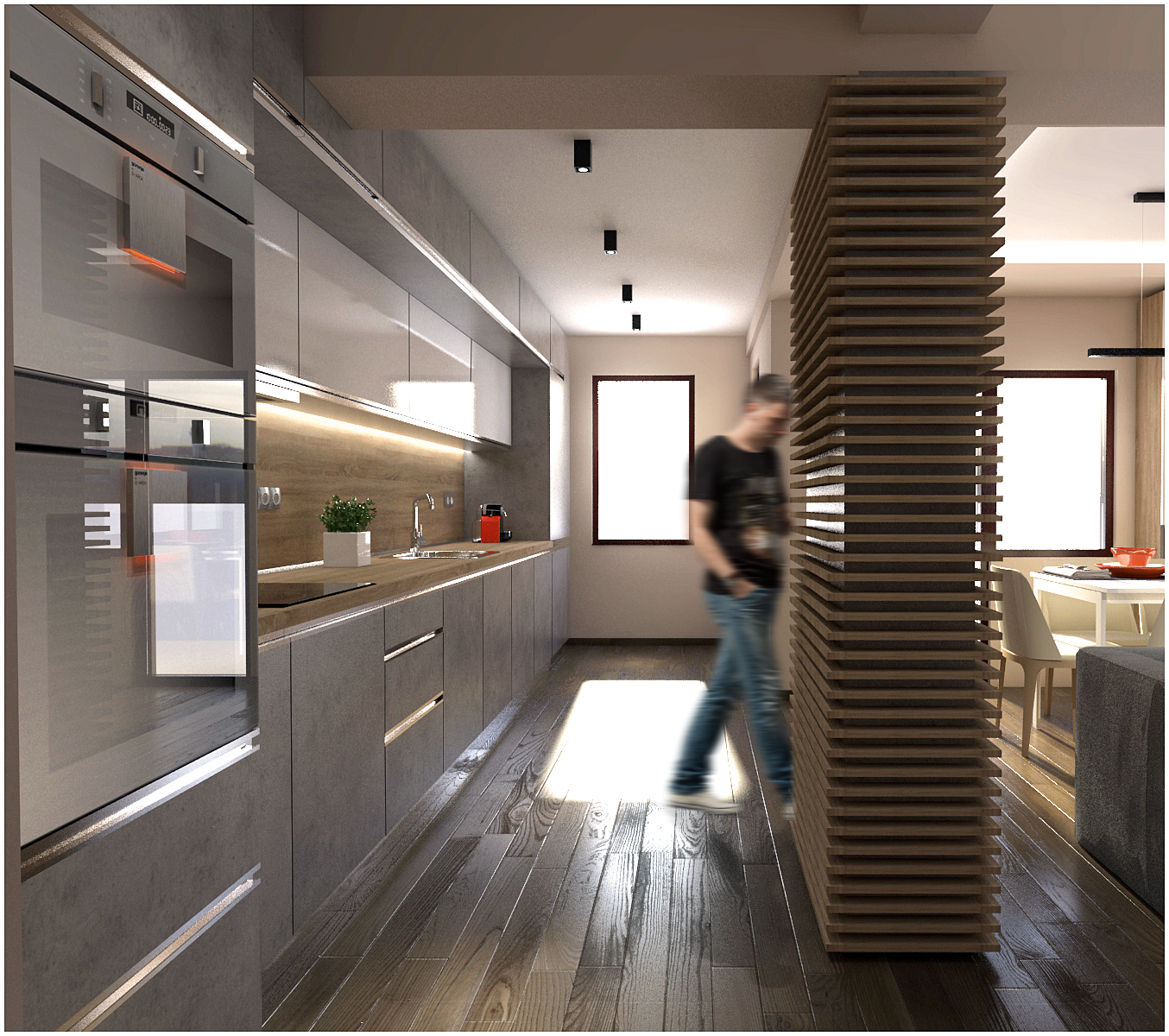 Визуализация на кухня 3d