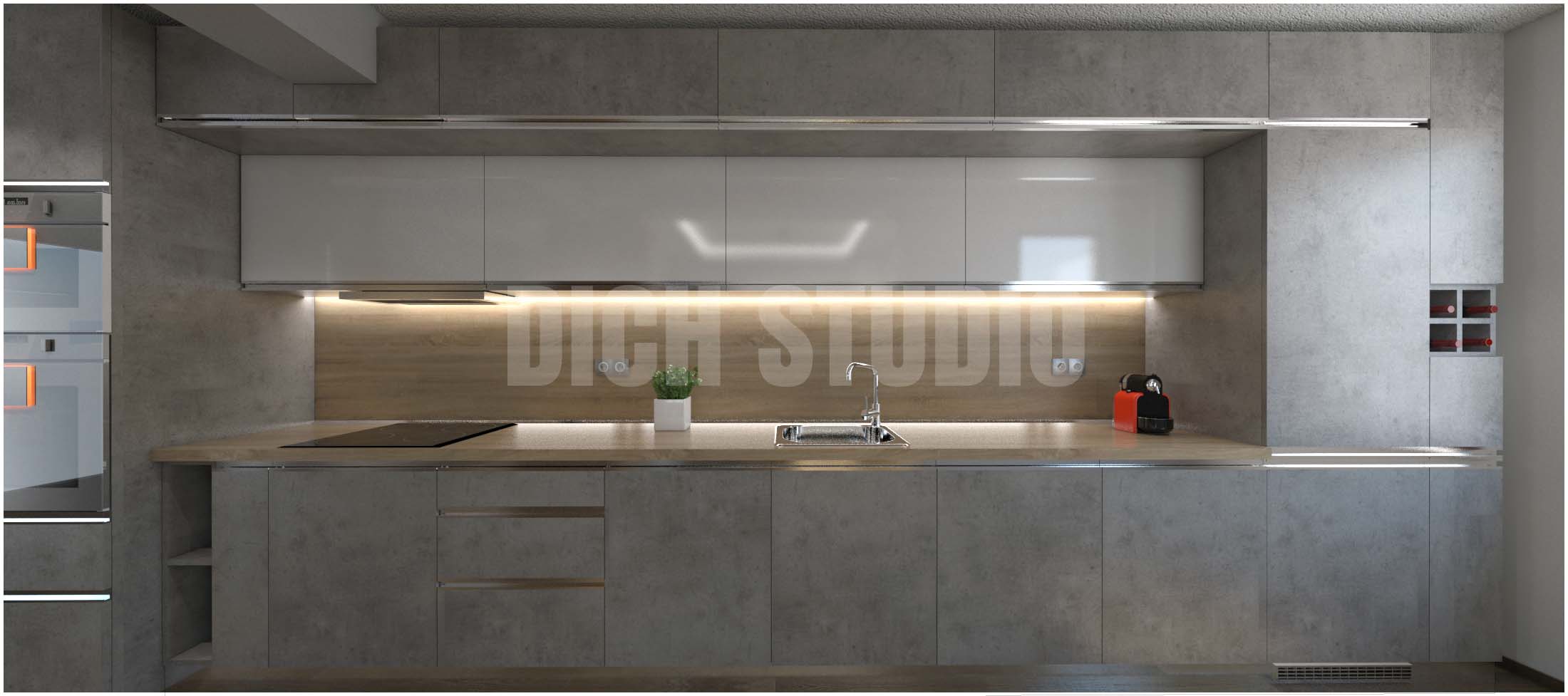 Визуализация на кухня 3d