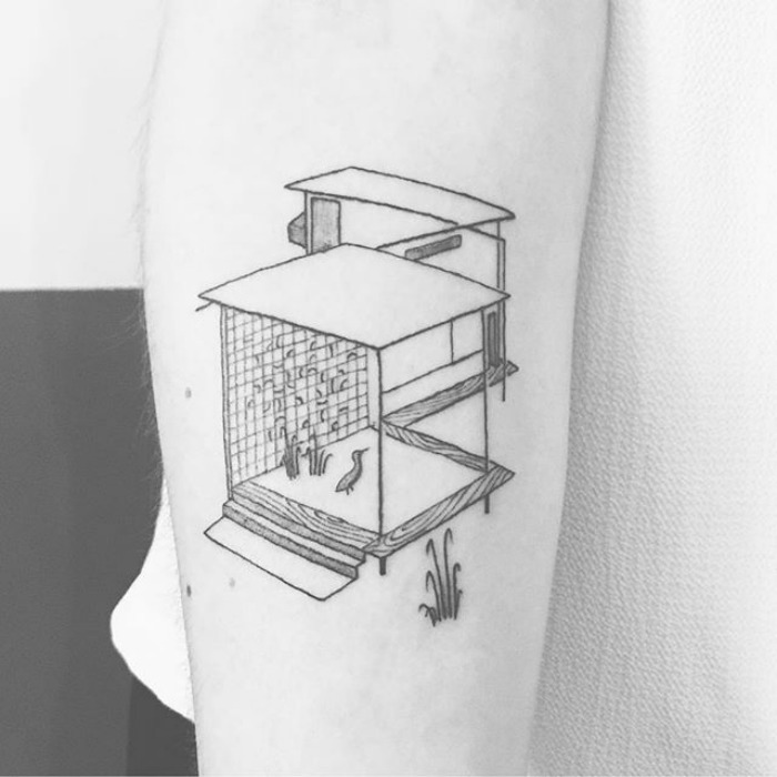  abstract architecture tatoo arm 