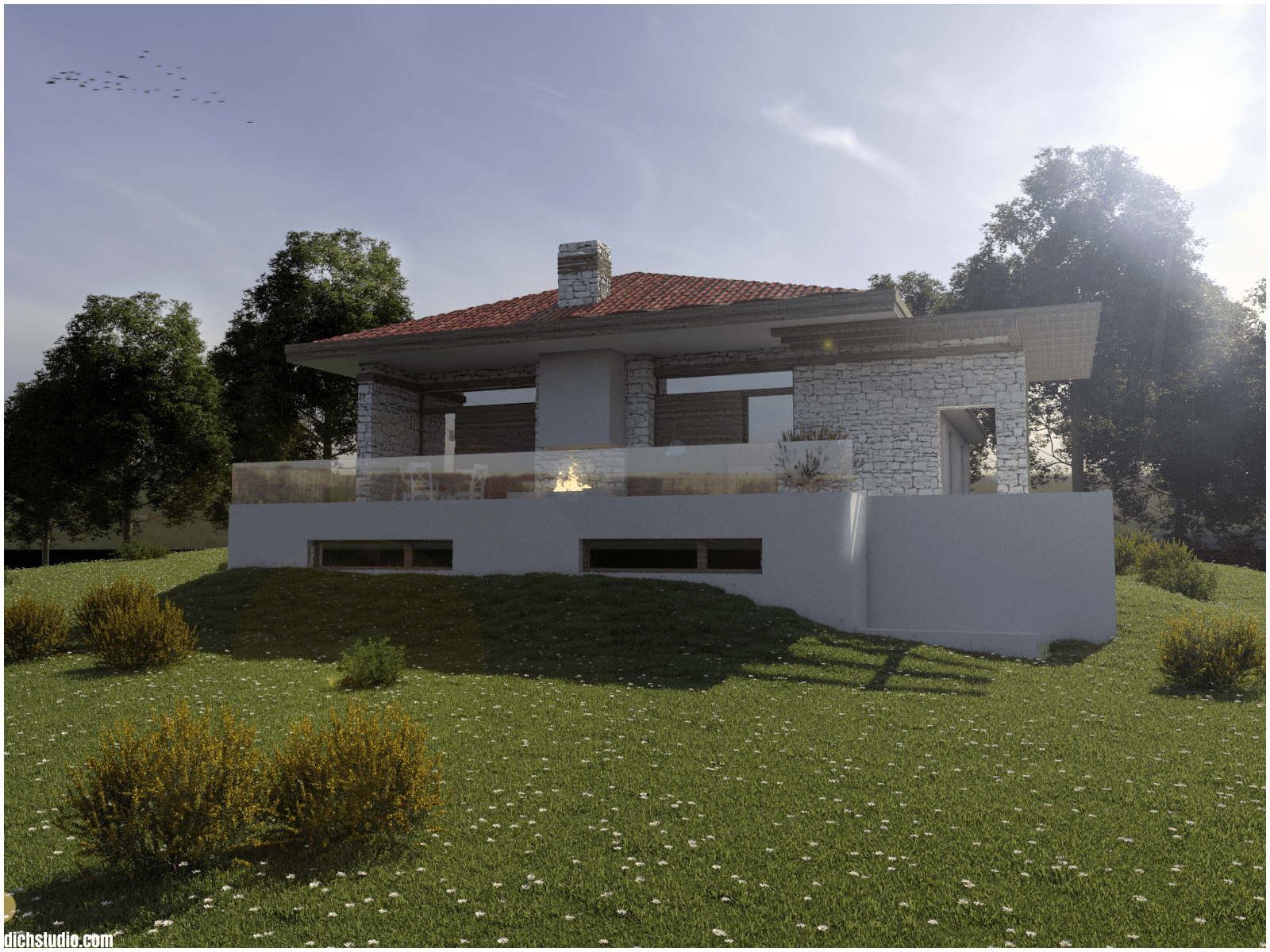 проект къща един етаж дизайн идея архитект