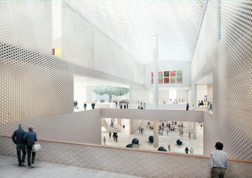  Интериорна визуализация на спечелилия проект Фотография: Herzog & de Meuron