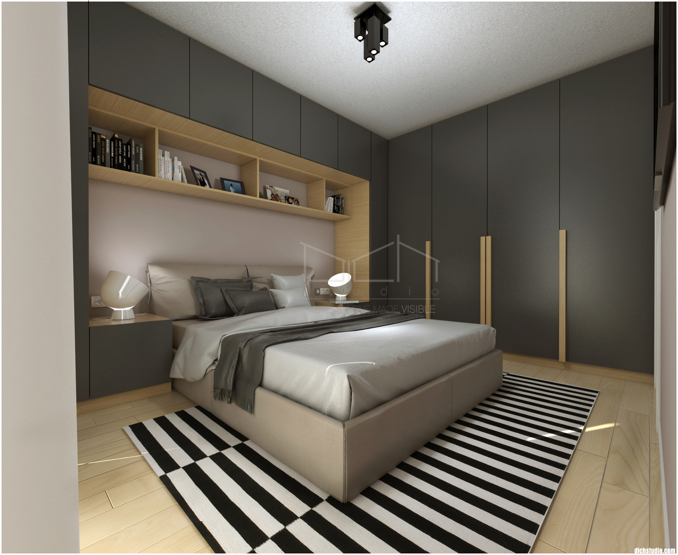 interior design apartment sofia black