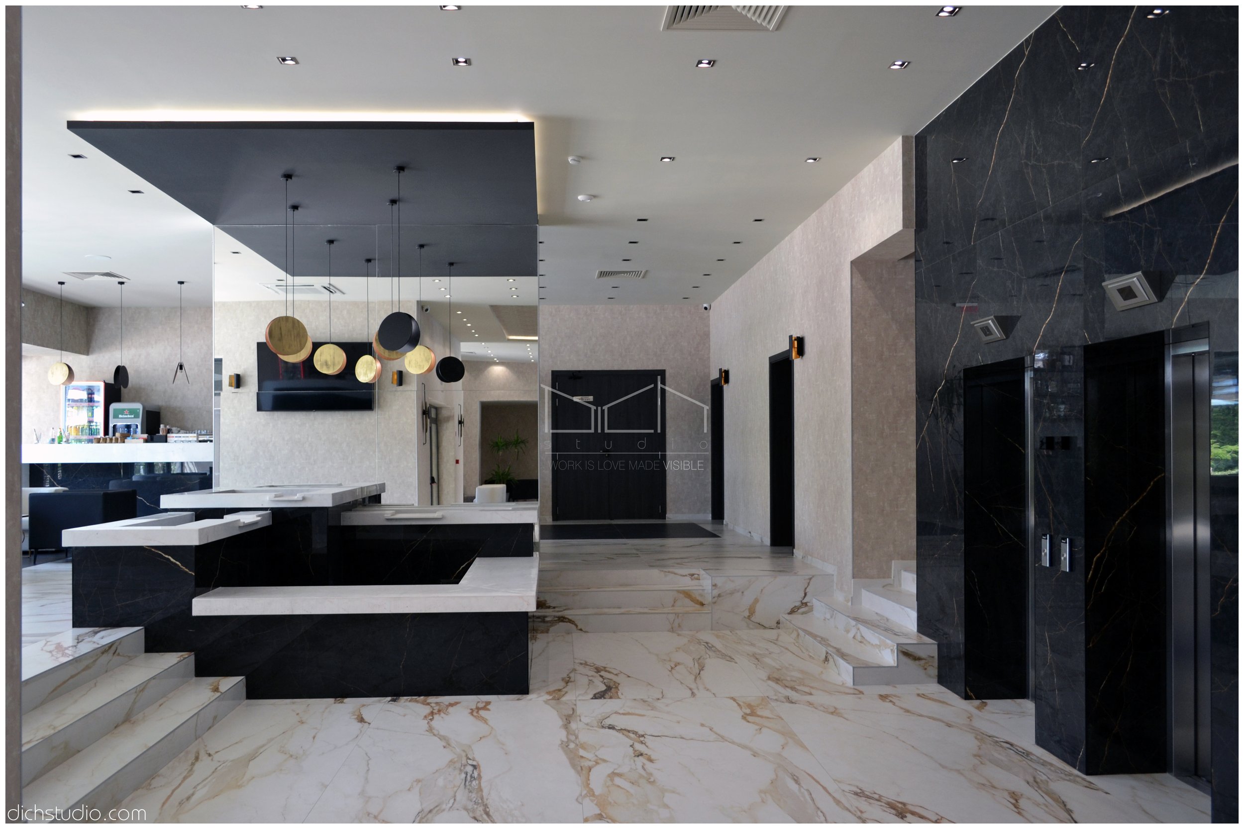 waterfall lobby jitomir design