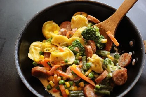 Garlic Chicken/Sausage Skillet