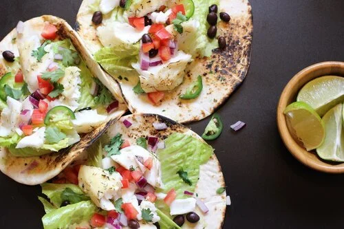 Lemon Dill Tilapia Tacos