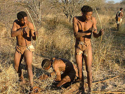 Khoisan-mannen.