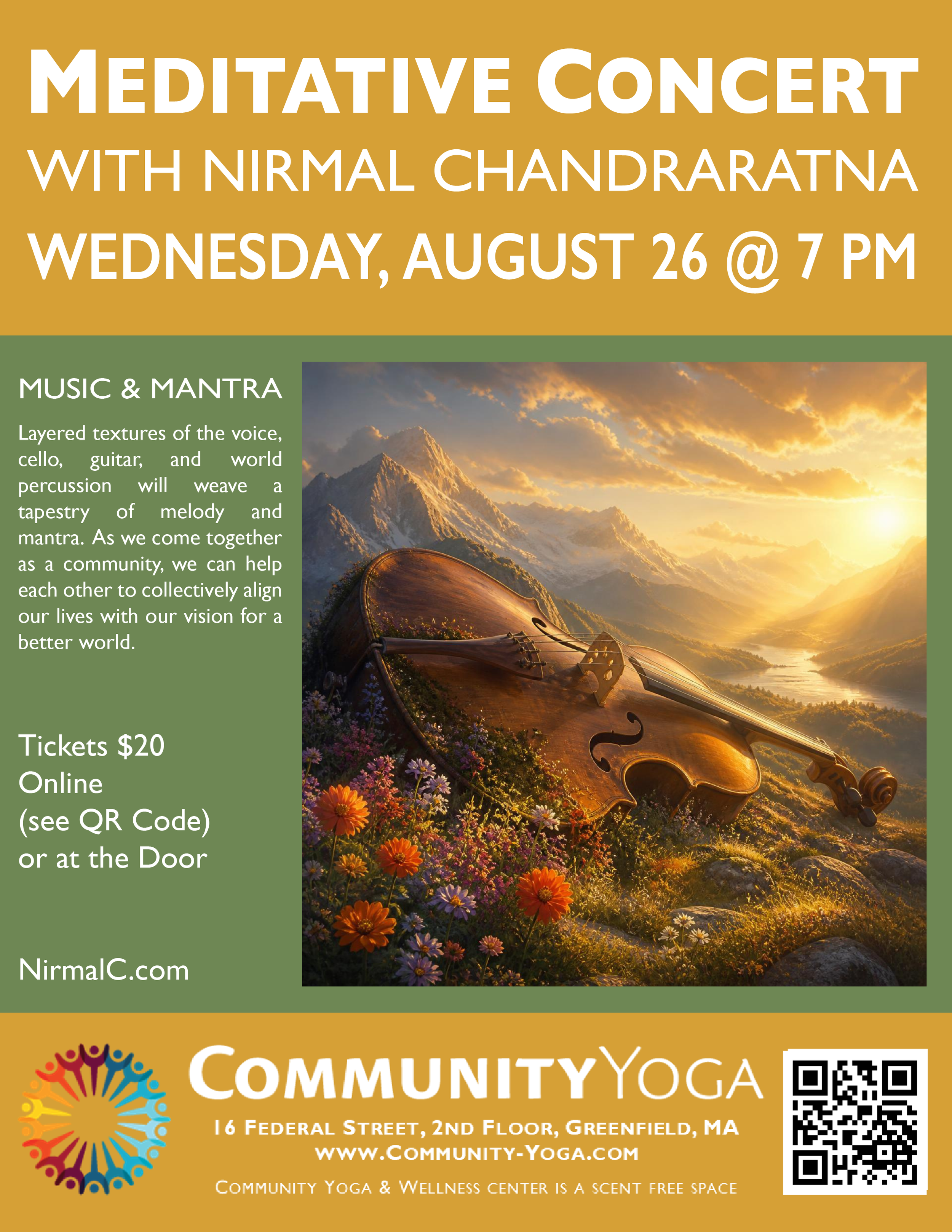 A Meditative Concert: Music &amp; Mantra with Nirmal Chandraratna 