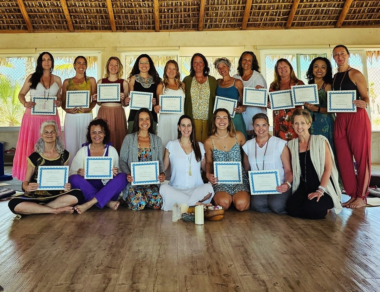 Welcoming 18 Reiki Master Goddesses to the Reiki Tribe 🙌🏽🙌🏽 Jai Ma! This week was nothing short of divine light✨ transformation⚡️ + perfection🙏🏽. I am so excited for the people, animals, plants and events these humans will direct their healing 