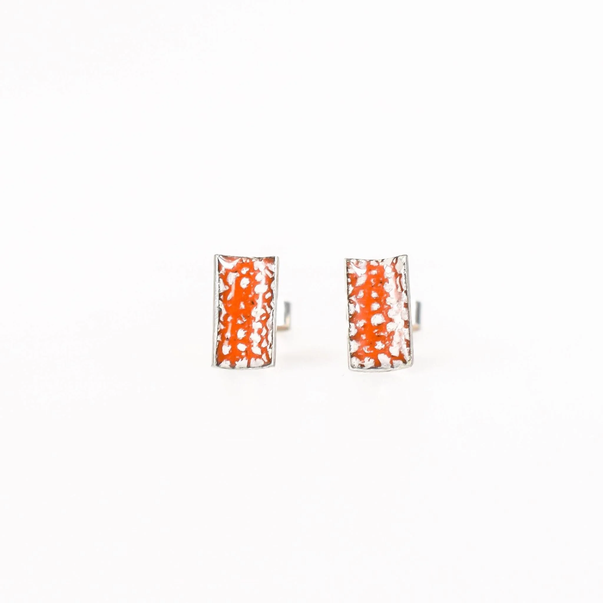Tangerine Mini Rectangle Studs.jpg