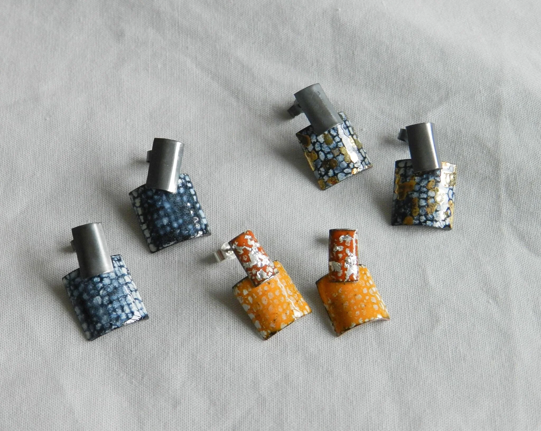 Rectangle and Square Stud Drop Earrings - New.jpg