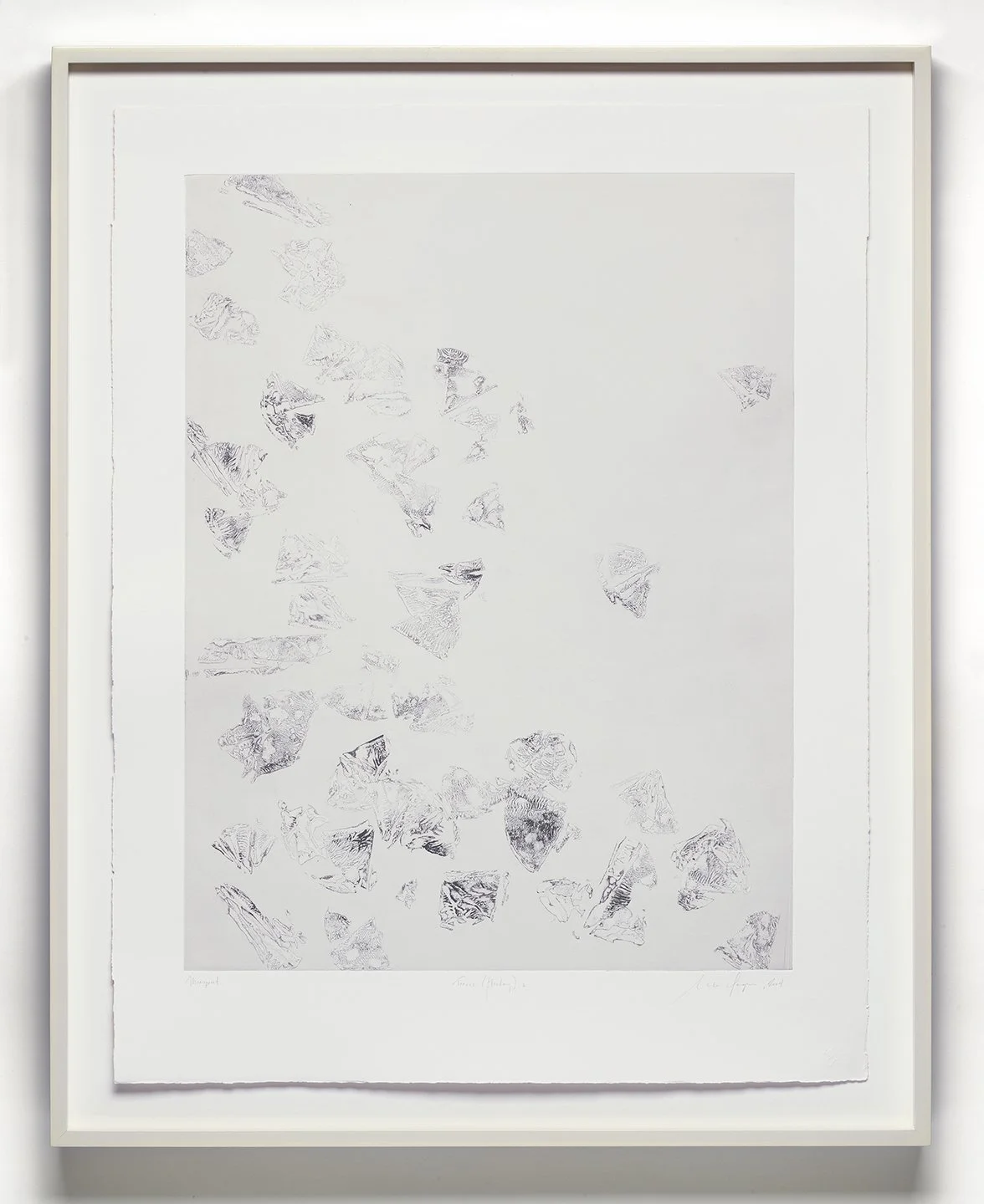   Traces (fleeting), no.2 , 2024, monoprint 