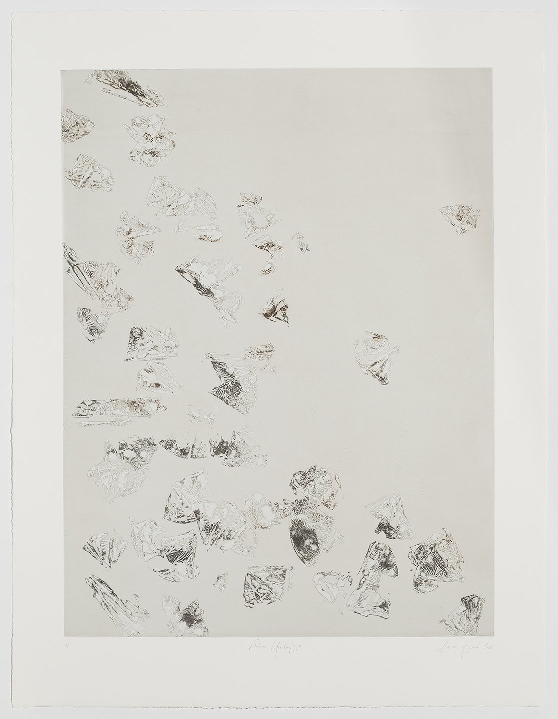   Traces (fleeting), no.3,  2024, monoprint 