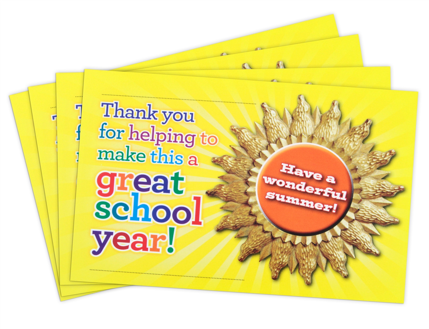 Positive Postcards from Teachers to Students Teacher Peach Hello Postcard
