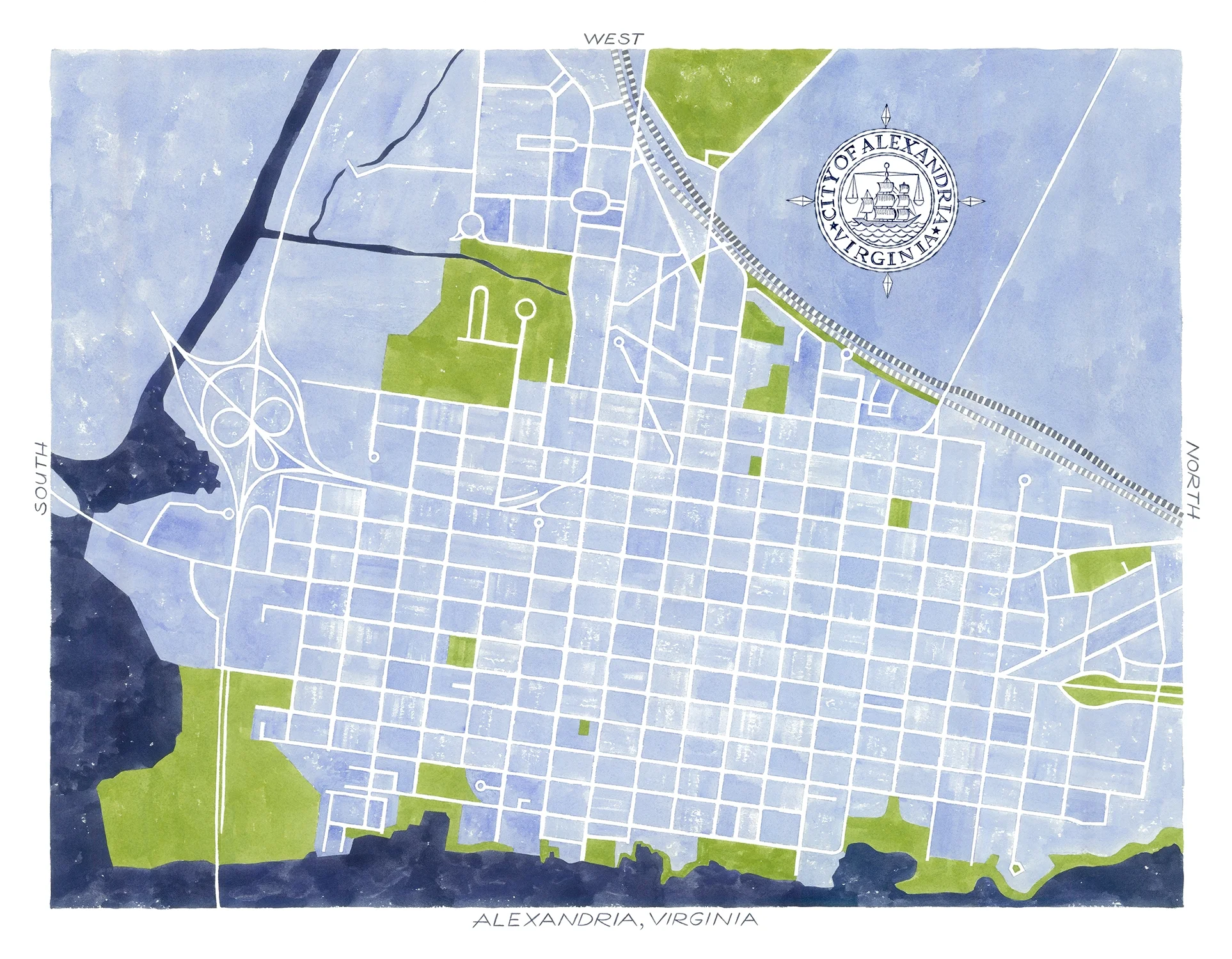 Alexandria, Virginia Map