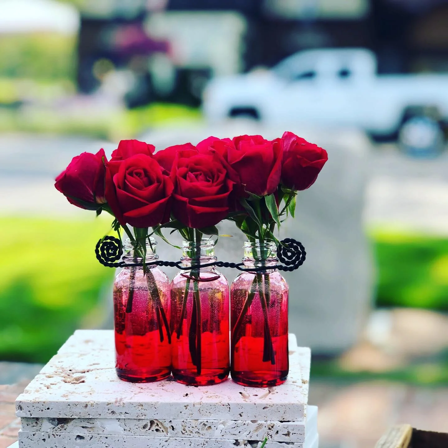 Faded Red Large Runner