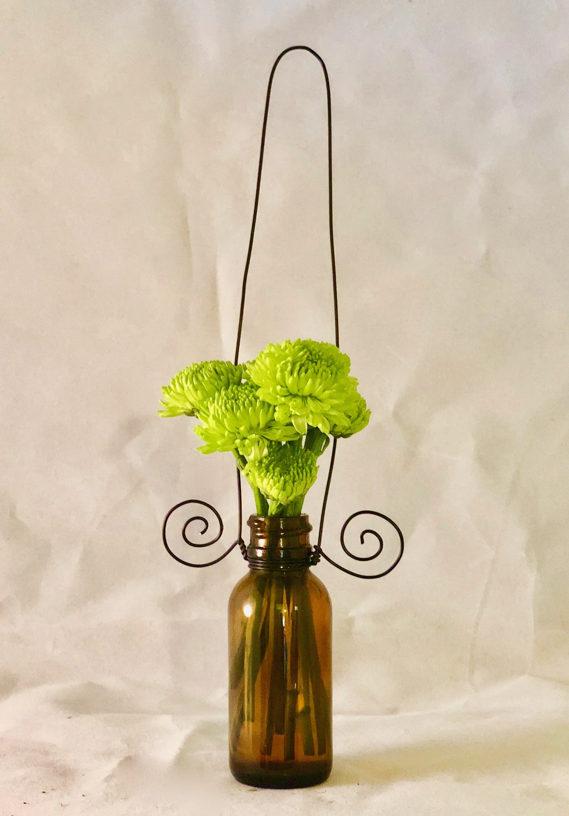 Amber Hanging Vase