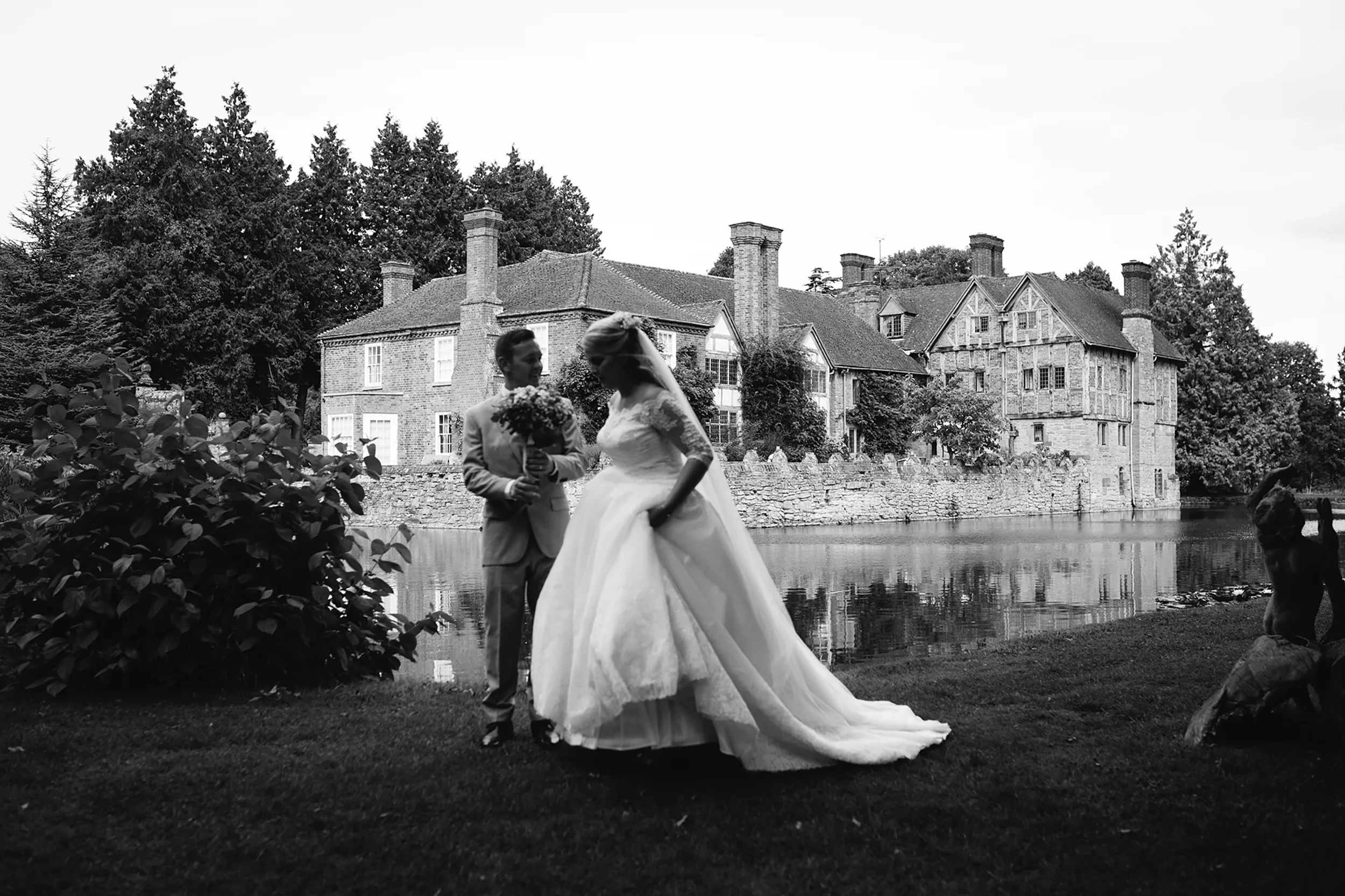 Wedding photographer at Birtsmorton Court, Malvern