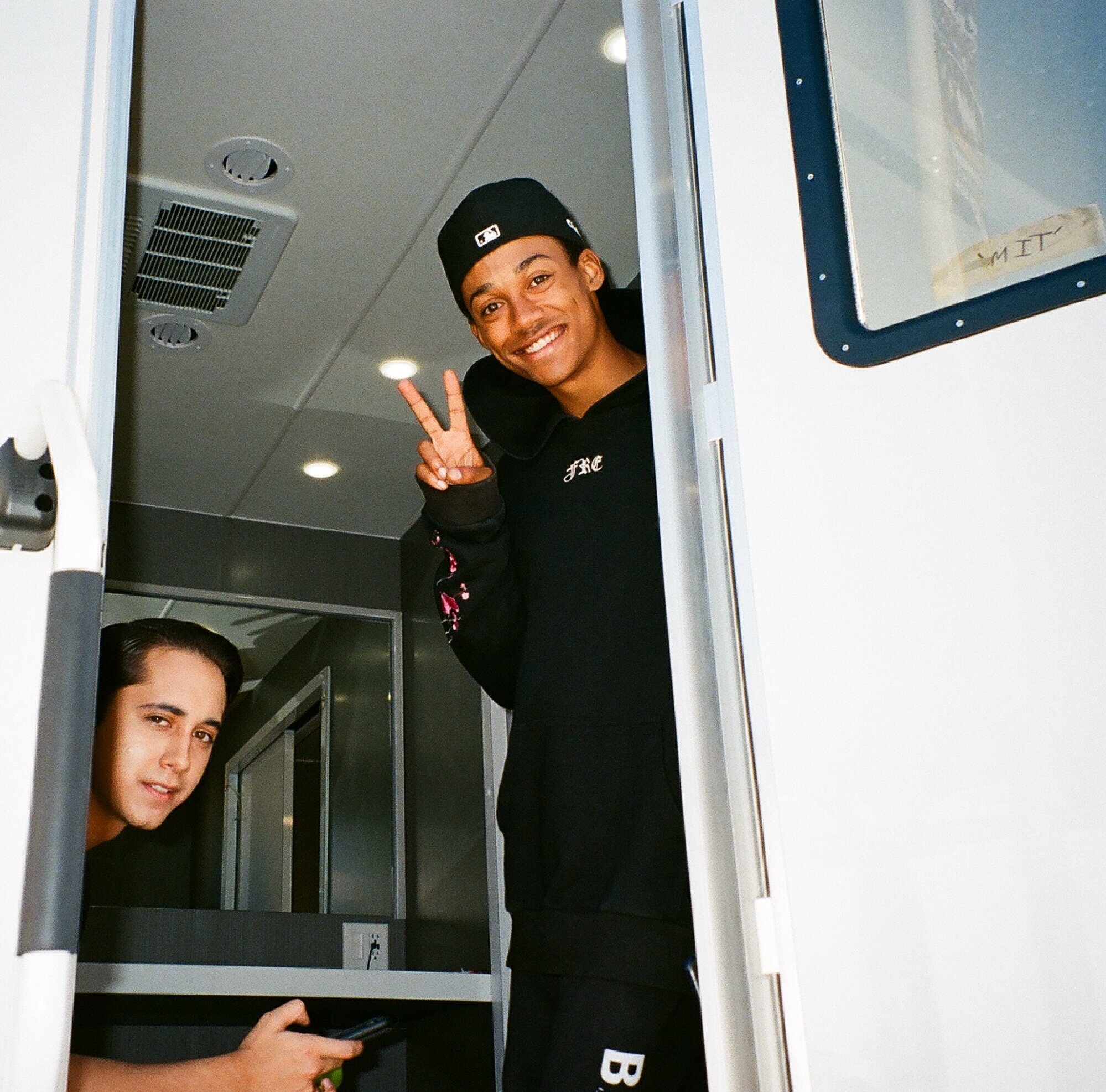 On Set with Christian Valderrama