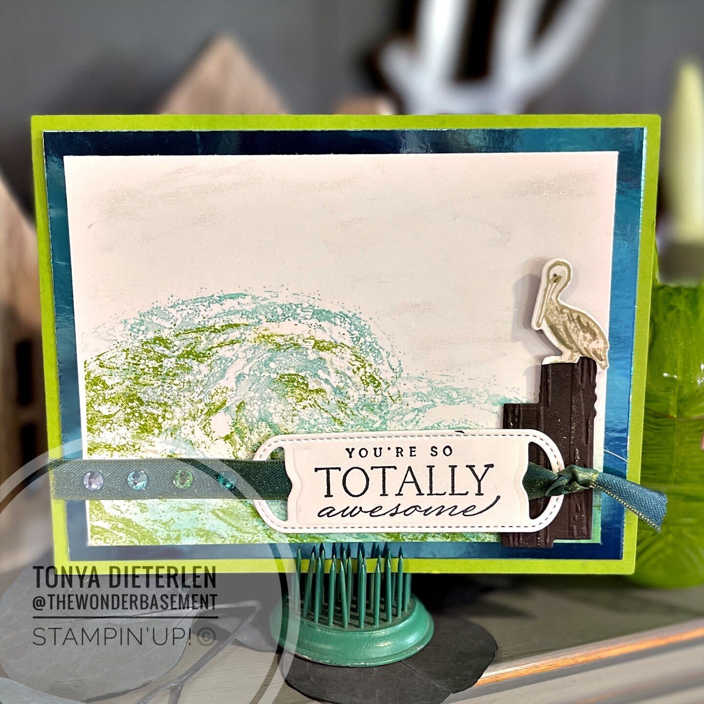 Check out how easy it is to use this stamp set to create a quick card for a beachy-friend!#cardmaking #cards #creatingandsharing #sharewhatyoulove #stampinup #stampinupdemo #