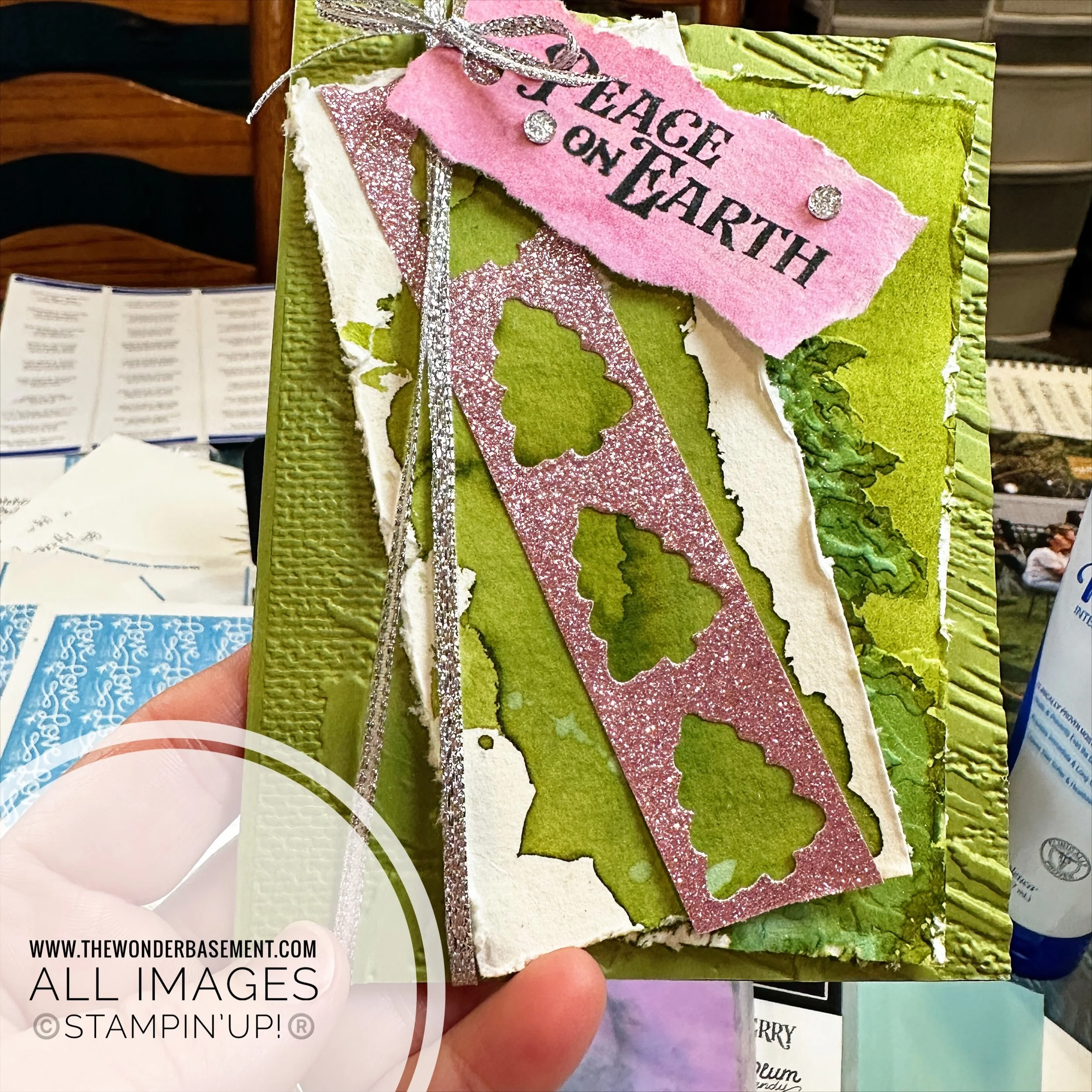 Christmas card made with items from the Stampin'Up! Annual Catalog