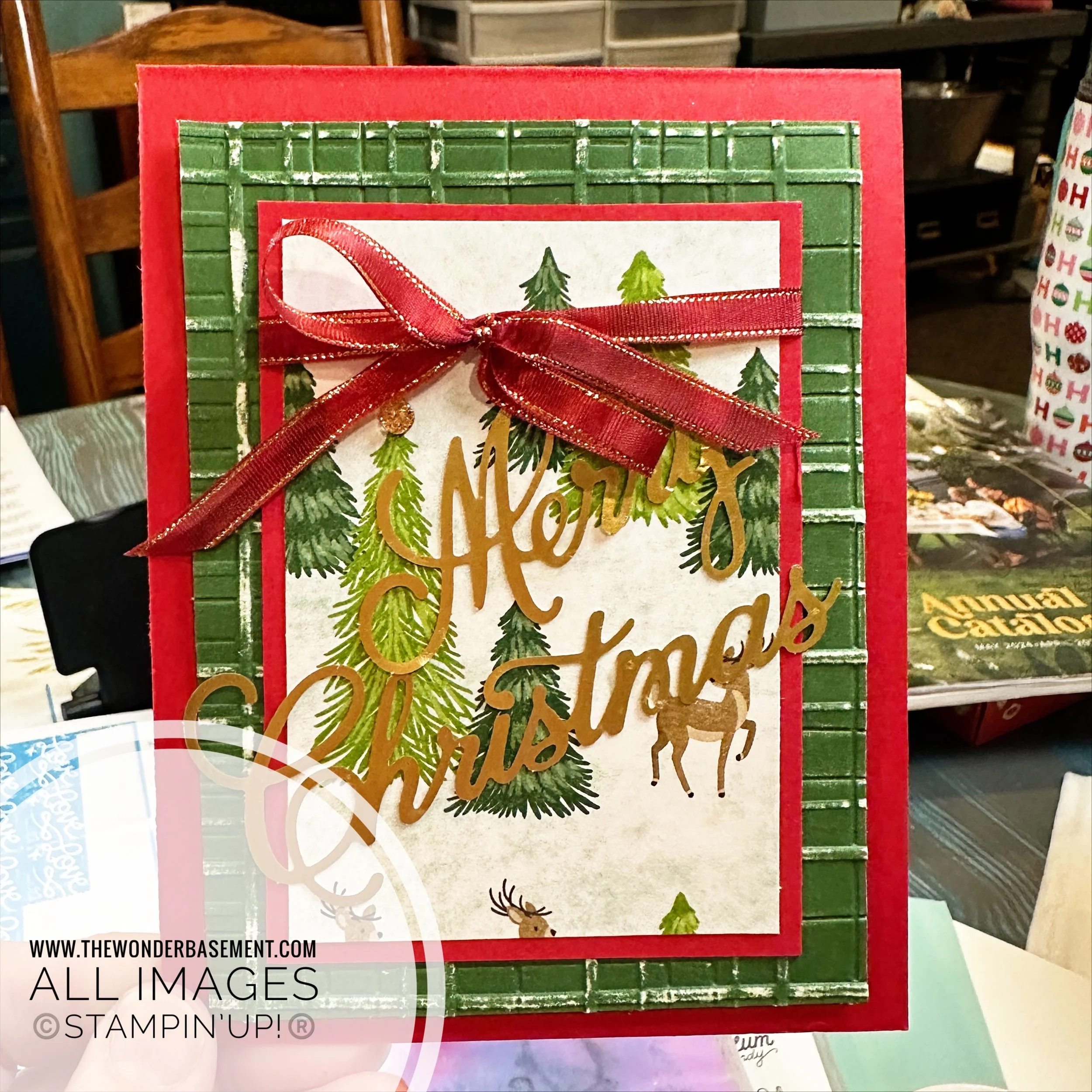 Christmas Card Made with items from the Holiday Mini 2024