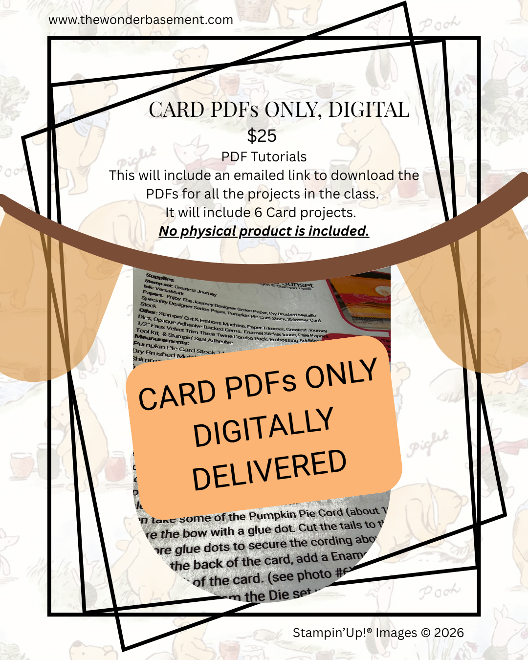 Picture of the Card PDFs Only Digital Product