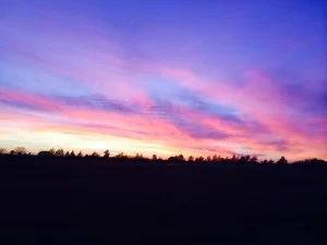 The sunset on the day my mom went to heaven. “It really is THAT good there.”